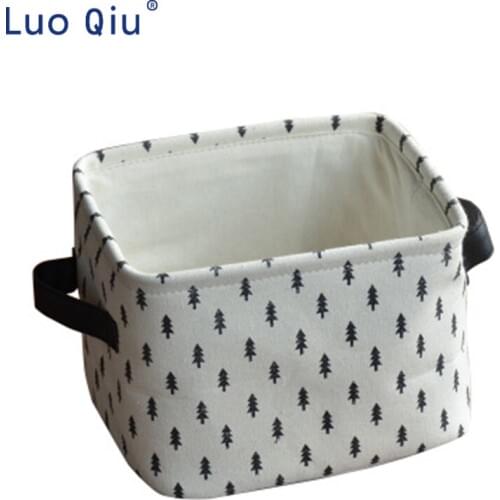 Thickened Mini Desktop accommodates simple Childrens Room Toy sundries canvas boxes foldable