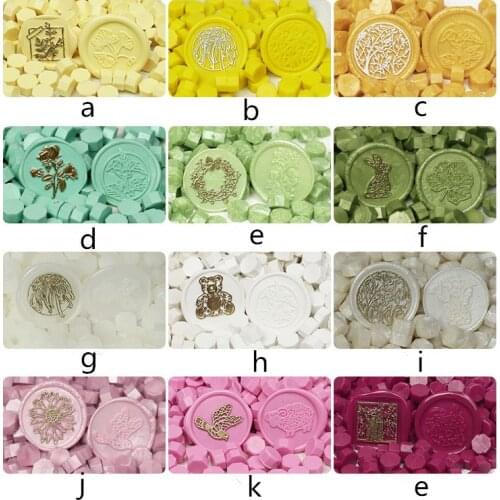 100pcs Octagon Sealing Wax Beads Seal Envelope Stamp Wax Beaded For Retro Wedding Crafts Decor Ancient Stamp Card Making Tools