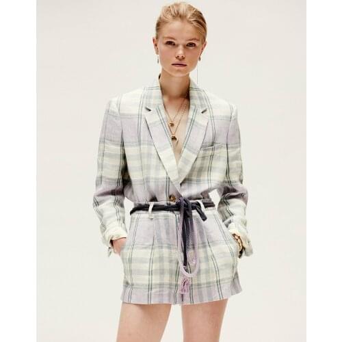 XIZOU Women's Plaid Trousers