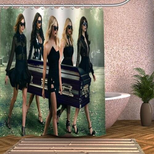 Pretty Little Liars Shower Curtain Eco-friendly Modern Fabric polyester Custom Bath Curtains Home Decor Curtains