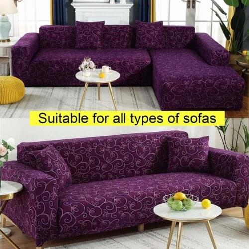 1/2/3/4 Seater L Shaped Sofa Cover for Living Room Elastic Furniture Couch Slipcover Chaise Longue Corner Sofa Cover Stretch