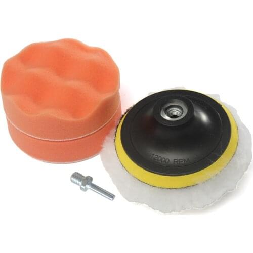 1 set Gross Polishing Buffing Pad Kit for Auto Car Polishing Wheel Kit Buffer With Drill Adapter Hot Selling