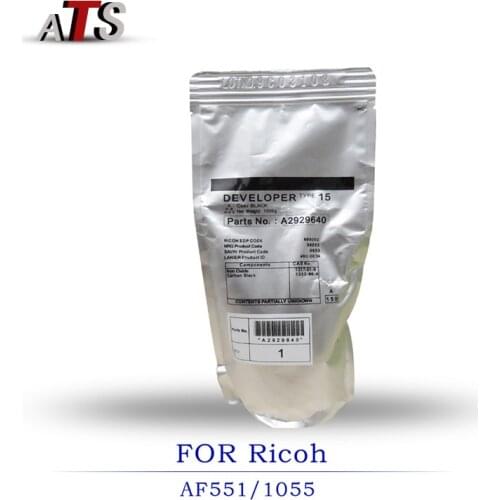 1000G A2929640 Black Developer powder For Ricoh type 15 AF 551 1055 compatible Copier spare parts AF551 AF1055 supplies