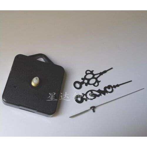 10 piece Hanging hook Black Quartz Clock Movement Mechanism Parts Repair Replacement DIY Essential Tools Quiet Hollow Out Hands