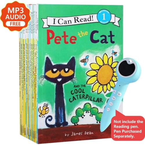 17 Books/set I Can Read Pete The Cat Picture Books Children Baby Famous Story English Tales Child Book Set baby bedtime book