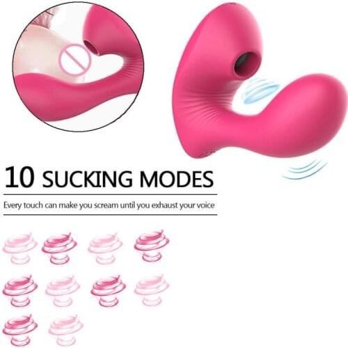 2in1 Sucking Vibrator Sex Toys for Women G Spot Clit Sucker Vibrating Woman Dildo Female Vibrator Womens Masturbators Orgasm CV