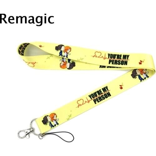 20pcs Greys Anatomy Classical Style Lanyard For keys The 90s Phone Working Badge Holder Neck Straps With Phone webbings ribbons