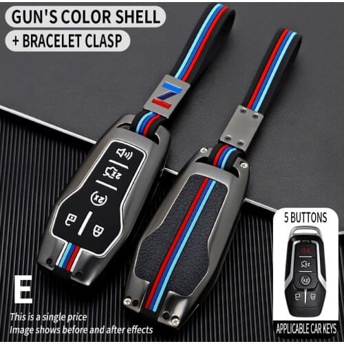2021 Key Cover Case For Ford Fusion Mondeo Mustang F-150 Explorer Edge 2015 2016 2017 2018 Car Styling Key Protection Keychain