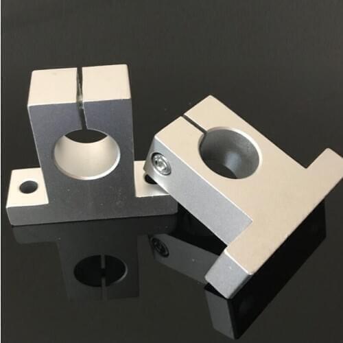 4Pcs/Lot SK20 Aluminum Linear Rail Shaft Guide Support CNC 3D Printer Part Brand New