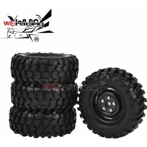 4pcs 1.9" Tires 96mm Wheel 12mm Hex Hub For RC 1:10 Rock Climbing Crawler Car Tamiya HSP HPI AXIAL SCX10 Exceed