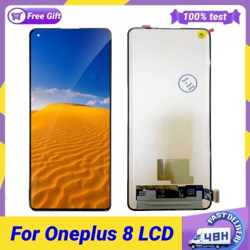 6.55" Original Amoled LCD For OnePlus 8 One Plus 8 LCD Display Screen Touch Panel Digitizer For 1+8 Lcd Screen
