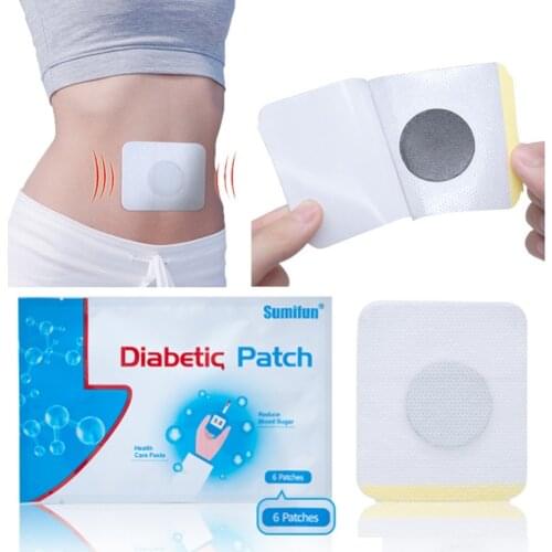 6Pcs/Bag Diabetic Patch For Stabilizes Blood Sugar 100% Natural Herbal Medical Plaster Balance Glucose Content Stickers