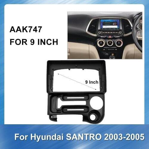 9 inch Car Radio Fascia GPS navigation For Hyundai SANTRO 2003-2005 Car Panel Dashboard ABS plastic Installation