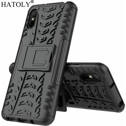For Cover Xiaomi Redmi 9A Case Redmi 9C Armor Shockproof Silicon Hard Plastic Case For Xiaomi Redmi 9A 8A Note 7 8 9 With Holder