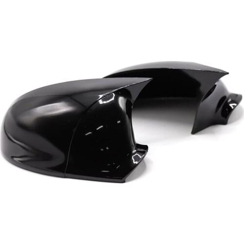 For Mirror cover Volkswagen Jetta 2010-2018 accessory bright Tempered PianoBlack bat BATMAN case car shields For exterior parts