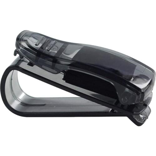 Car Sun Visor Glasses Sunglasses Holder Ticket Receipt Card Clip Plastic Clamp Pen Case Clip Box Universal Accessories