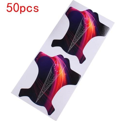 Nail Forms Rainbow Extension Acrylic Builder Form Guide For Nail Extension Stencil Manicure Tools