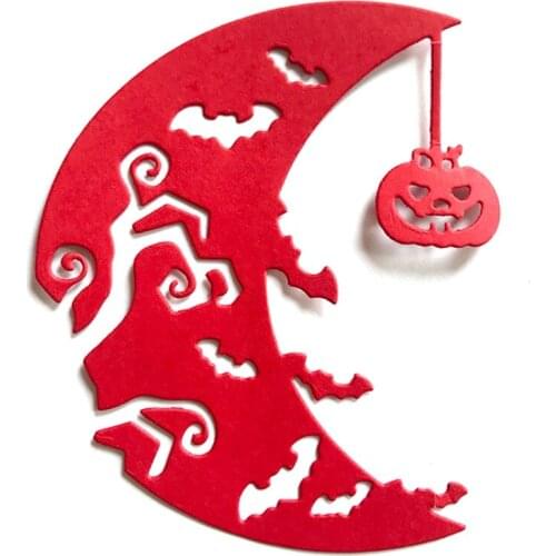 Halloween Pumpkin Moon Metal Cutting Dies Stencil DIY Scrapbooking Album Paper Card Template Mold Embossing Craft Decoration new