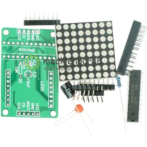 MAX7219 7219 8X8 Red LED Dot Matrix Module MCU Control Lehr Display Driver Board Drive for Arduino Common Cathode DIY Kit