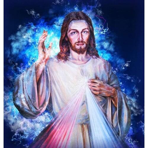 Diamond Painting Kits for Adults Kids, 5D DIY Jesus Diamond Art Accessories with Square Round Full Drill for Home Wall Decor