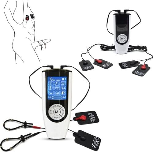 Newest Electric Shock Pulse Nipple Pads Penis Ring Butt Plug Vaginal Plug With High Performance Host Adult Sex Toys For Couples