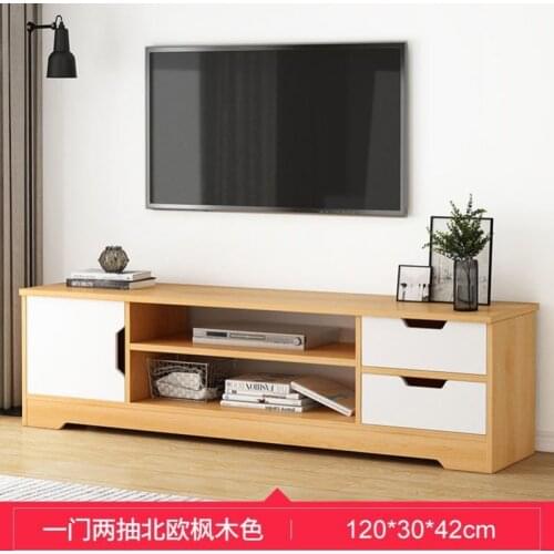 Modern Television Stands Living Room TV Stands With Double Sliding Doors Drawer Storage Organizer Furniture TV Cabinet Table