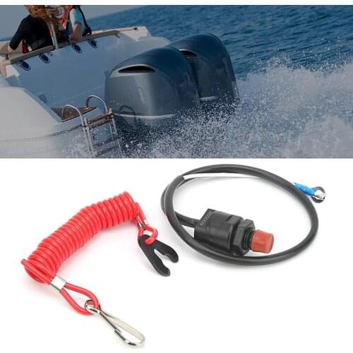 Outboard Cut Off Switch, for Yamaha Tohatsu Tether Emergency Kill Stop Switch Safety Tether Lanyard Protect