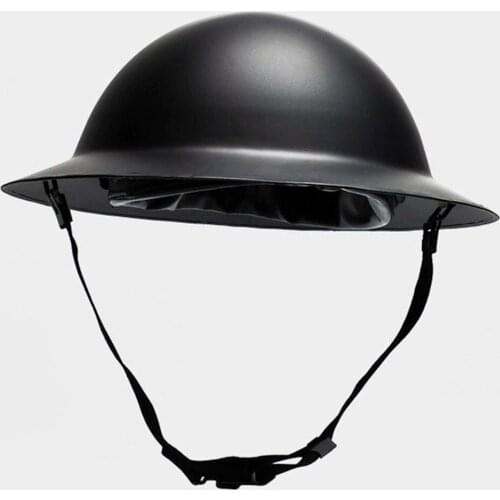 WWII WW2 UK British Army Helmet MK2 Military Steel Helmet Black Outdoor