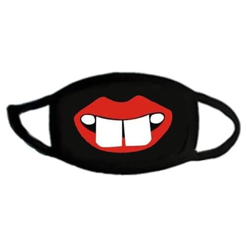 Unisex fashion Cartoon anime funny Printted mouth mask Reusable Fabric cotton Dustproof Mask Party Cosplay Accessories Face Mask