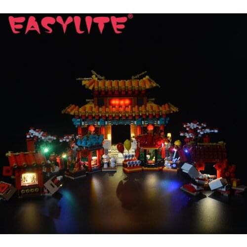 LED Light Set For 80105 New Year DIY Toys Blocks Bricks Only Lighting Kit Not Include Model