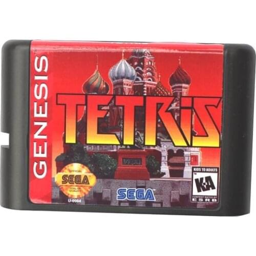 Tetris 16 bit MD Game Card For Sega Mega Drive For Genesis
