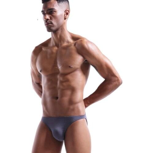 Sexy Underwear Mens Briefs Cueca Calzoncillo Soft Modal Panties Intimate Solid Breathable U Convex Pouch Underpants Male Penis