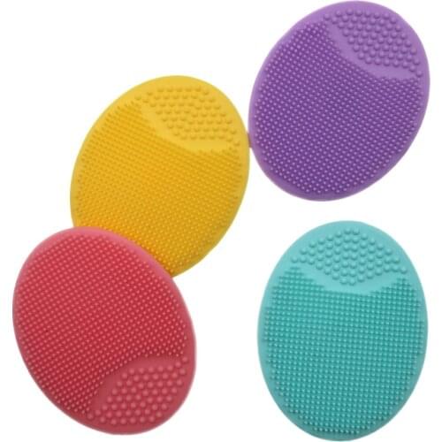 Facial Silicone Cleansing Brush Washing Brush Pad Facial Exfoliating Blackhead Face Massage Soft Deep Cleaning Brush