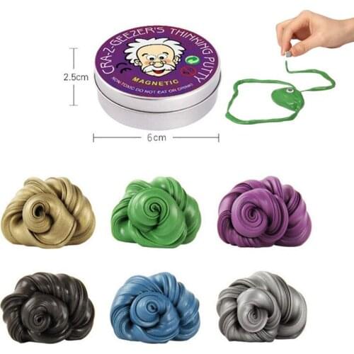 Magic Magnetic Plasticine Childrens Color Mud Clay Adult Decompression Toy Slime Magnetic Toy Fidget Toys Gift