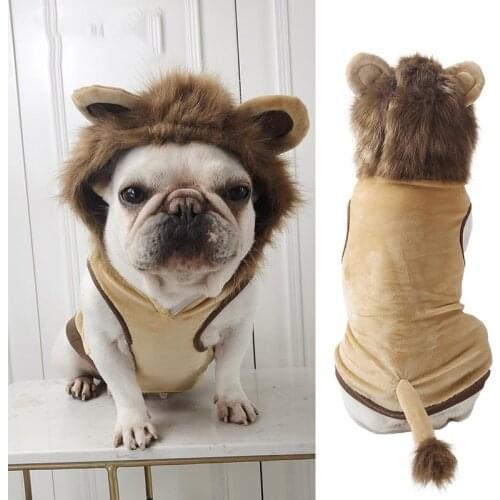 Pet Dog Funny Clothes Dogs Cosplay Costume Halloween Christmas Comical Outfits With Wig Set Pet Cat Dog Festival Party Clothing