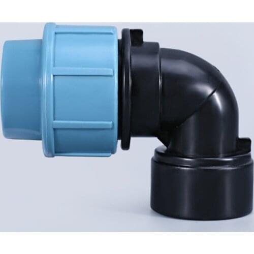 1'' 3/4'' 1/2'' 90 Degree Connector PE Material Reducing Connector Home Garden Hose Irrigation accessories