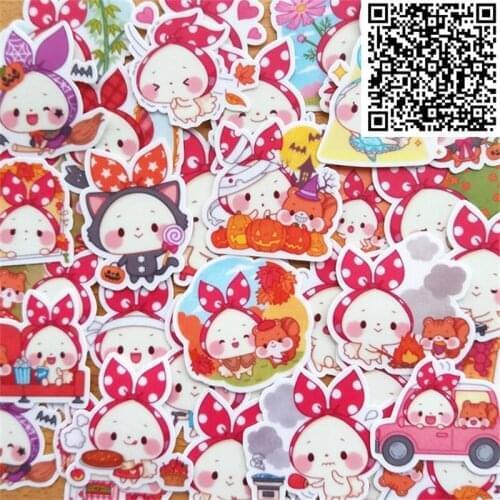 40 pcs Mixed Little cute homemade Sticker for DIY Luggage Laptop Skateboard Fridge Bicycle Phone toy Children Stickers