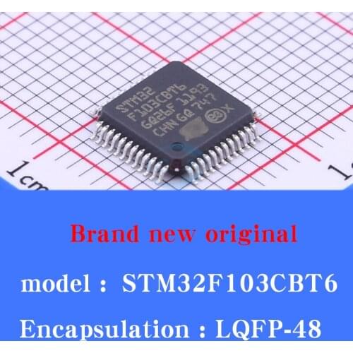 5 PCS / STM32F103CBT6 LQFP-48 Brand new original ARM microcontroller chip 32-bit Single chip microcomputer