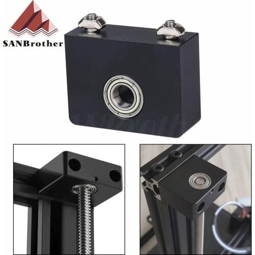 3D Printer Parts Aluminum Z-Axis Leadscrew Top Mount For Tornado Creality CR-10 ENDER 3 Ender 3 Pro Metal Z-Rod Bearing Holder