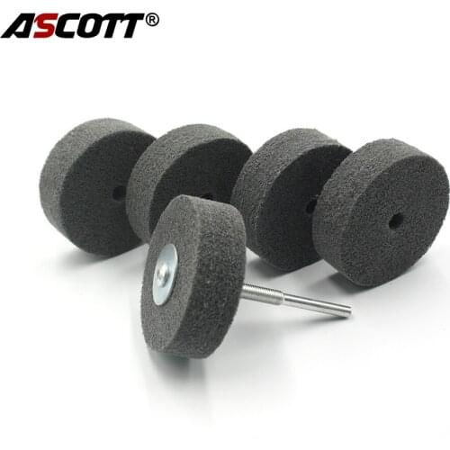 Free Shipping non-woven polishing wheel 75mm polishing disc fabric polishing roller for hand drill rotary tool