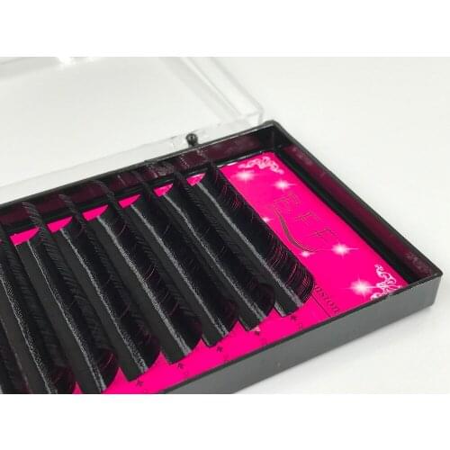BFF Brand Eyelashes extension 0.2mm C/D high quality natural black synthetic mink artificial Individual Eyelashes Extension