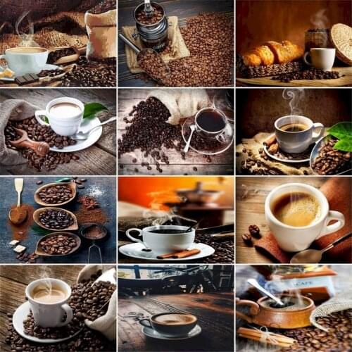 GATYZTORY 60x75cm DIY Frame Painting By Numbers Cocoa Coffee Wall Pictures For Living Room Home Decor Wall Art Digital Painting