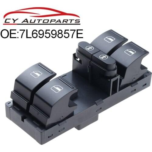 For VW Touareg Front Driver Side 4 Way Door Window Master Switch 7L6959857E New Switch Cuntrol Button