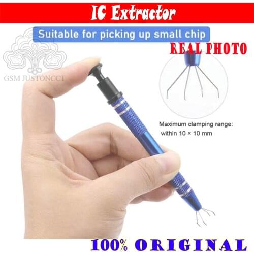 IC Extractor Anti-Skid Chip Pickup Suck Pen BGA Electronic Component Puller Tool Motherboard Circurt Extractor with Four Claw