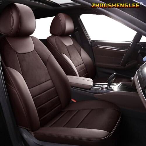 ZHOUSHENGLEE Custom Leather car seat covers For NISSAN Patrol Sunny QUEST Terra Navara NV200 Paladin KICKS MAXIMA Murano LANNIA