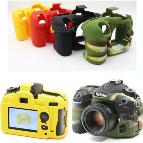 Nice Soft Silicone Rubber Camera Protective Body Cover Case Skin For Nikon D7200 D7100 D750 D3400 D5500 D5600 D7500 Camera Bag