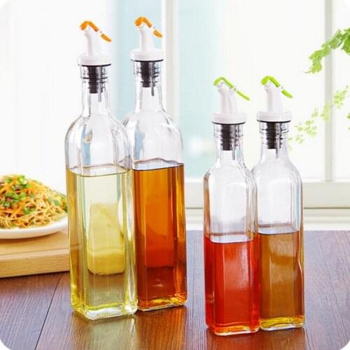 Kitchen Storage Containers Glass Spice Bottle 2 Pieces/Lot Fashion Cooking Oil Sprayer Bottle Seasoning Condiments Injector