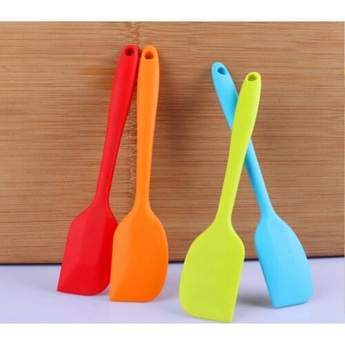 Multicolor Food Grade Cooking Silicone Spatula Set Cookie Pastry Scraper Cake Baking Spatula Silicone Spatula