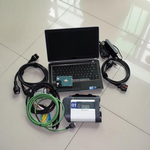 Mb star c4 laptop E6320 RAM 4G I5 CUP sd c4 with software 2020.12 newest 320gb hdd full set diagnostic for cars and trucks