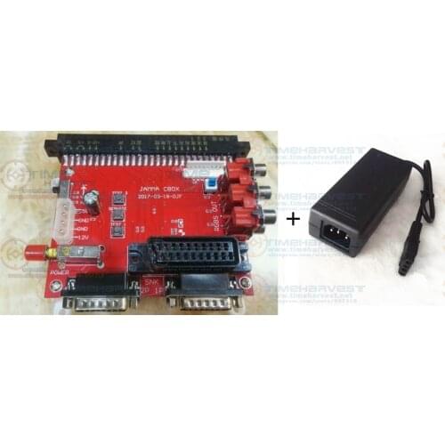 12V JAMMA CBOX Converter Board TO DB15P Joypad SNK Gamepad With Saturn & SCART Output For JAMMA PCB Pandora box IGS Motherboard
